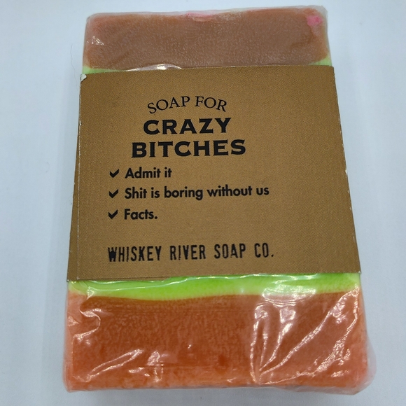 Whiskey River Soap Co. Crazy Bitches Soap Bar Funny Gag Gift 6 oz Novelty - Picture 2 of 3